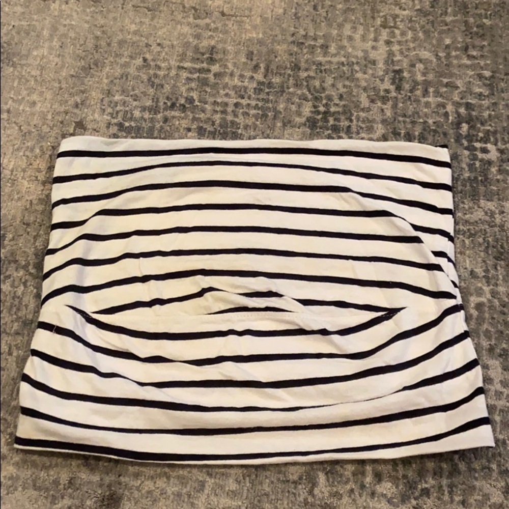 Black and White Tube Top